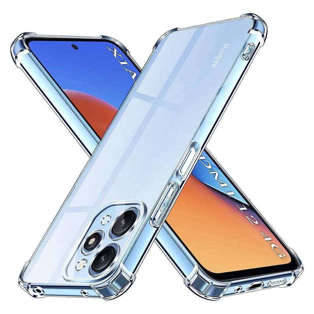 Techsuit - Shockproof Clear Silicone - Xiaomi Redmi 12 4G / 12 5G - Clear (Xiaomi Redmi 12 5G) (56345050)