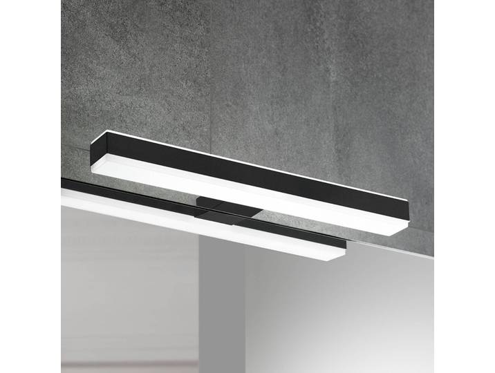 Ebir Wandleuchte Veronica, schwarz, für Badezimmer, Kunststoff