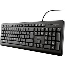 Trust PRIMO Kabelgebunden Tastatur Deutsch, QWERTZ Schwarz mit numerischer Tastatur 23884