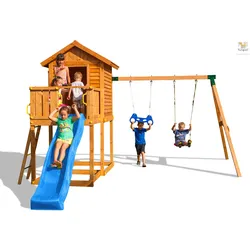 Fungoo Spielturm "My House Move+",teak,