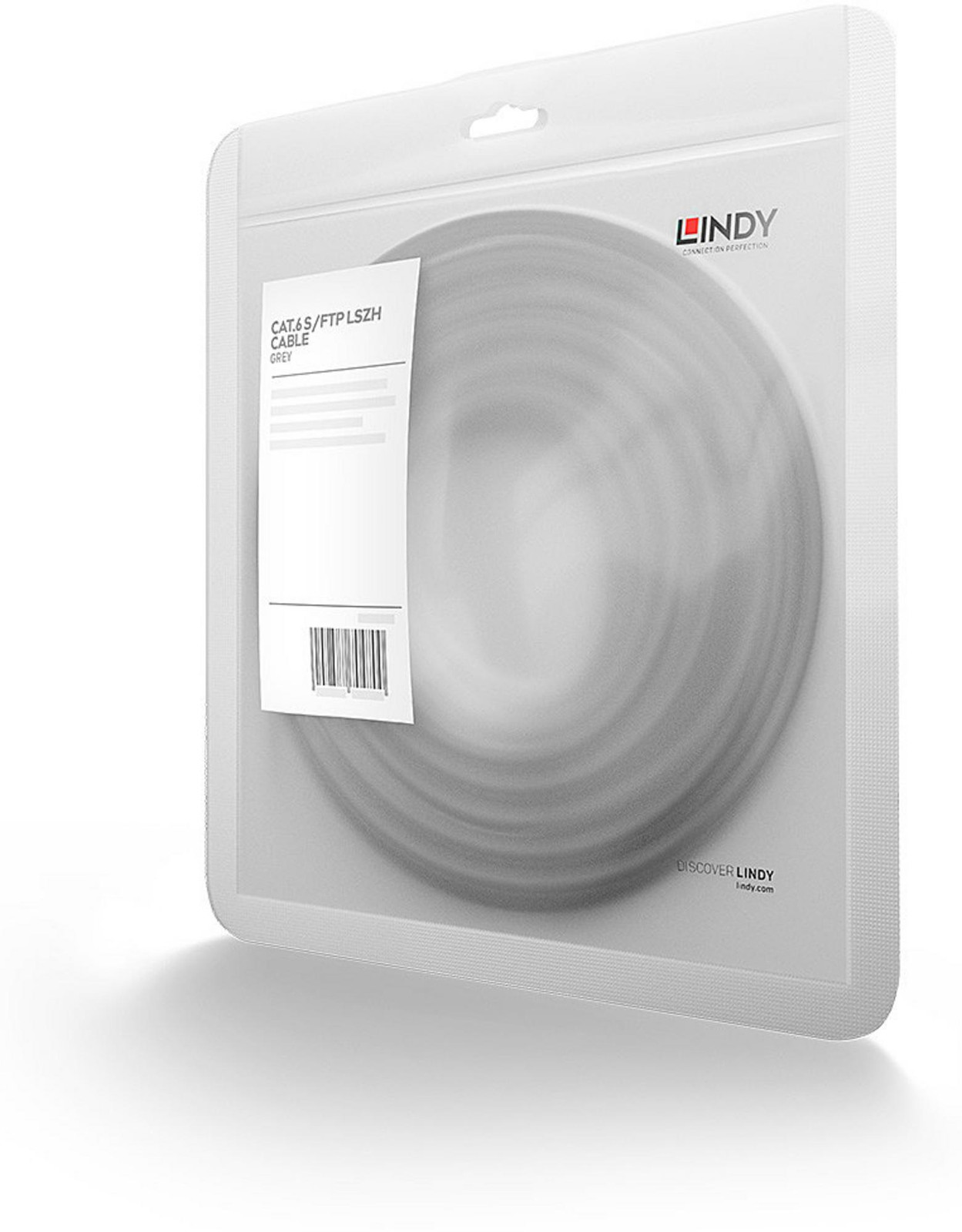 Lindy S/FTP Cat6 Kabel, grijs, 5,00 m