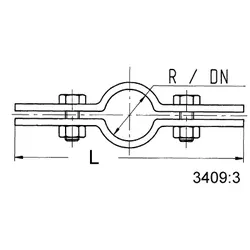 KSB Trag- und Montageschellen R 1 1/4 / DN 32 mit F = 11,8 kN"