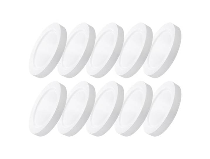 GRÄWE Kunststoffteller-Set in Porzellan-Optik, Ø 26 cm, spülmaschinengeeignet, 250er Pack leichte Teller, leichtes Geschirr, 250 Stück - Weiß - wiederverwendbar