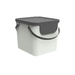 Rotho Müllsystem  Albula , weiß , Kunststoff , Maße (cm): B: 39,8 H: 35,8 T: 33.9