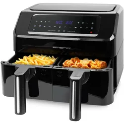 Emerio Heissluftfritteuse, Smart Fryer, Fritteuse, Schwarz