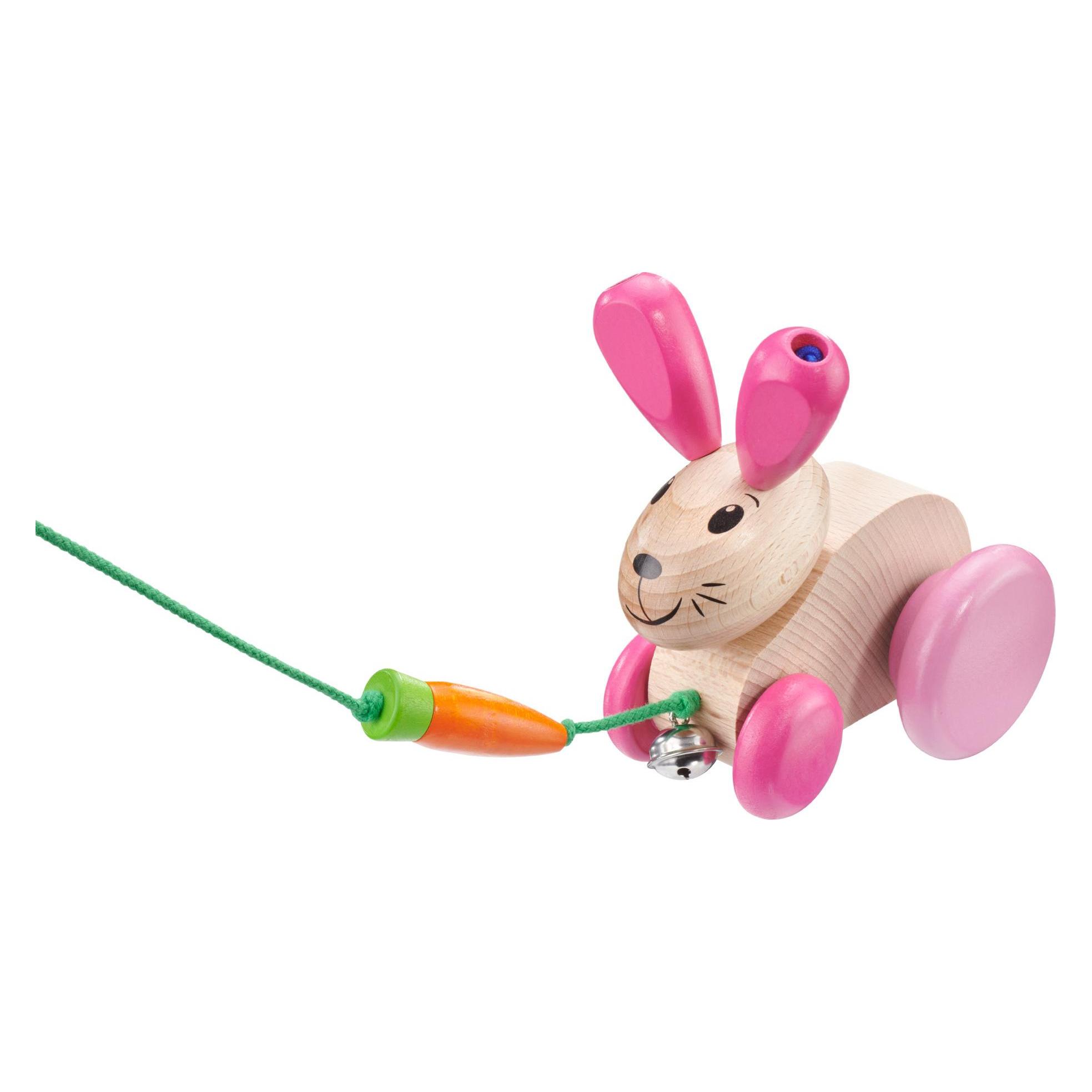 Selecta Spielzeug Nachzieh-Hase Hanna Hoppel (4062023)