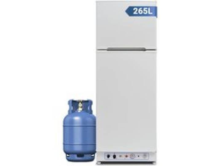 Réfrigérateur de camping à gaz - Smad-265L - 220 V/Gaz - Porte réversible - Blanc