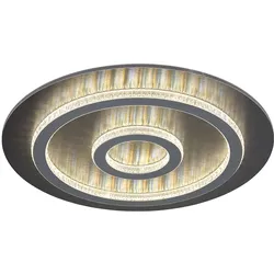 LED Deckenlampe dimmbar mit Fernbedienung Kristall Deckenleuchte Wohnzimmerlampe, Farbwechsel, 40W 1300lm warmweiß-kaltweiß, D 45 x 5,5 cm
