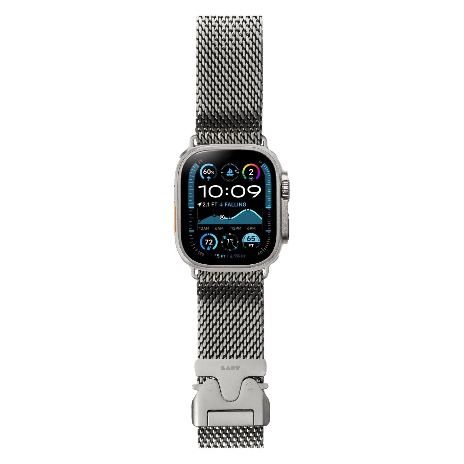 Laut SATRUN LOOP Armband 44/45/46/49mm (44 mm, 45 mm, 46 mm, 49 mm, Titan, Titan-Mesh) (L_AWL_SAT_TI)