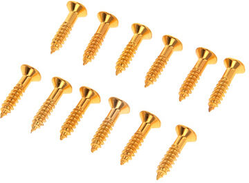 Harley Benton Parts Pickguard Screws Gold vergoldet