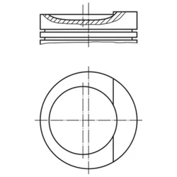 Kolben MAHLE 034 84 00 für Audi 80 B3