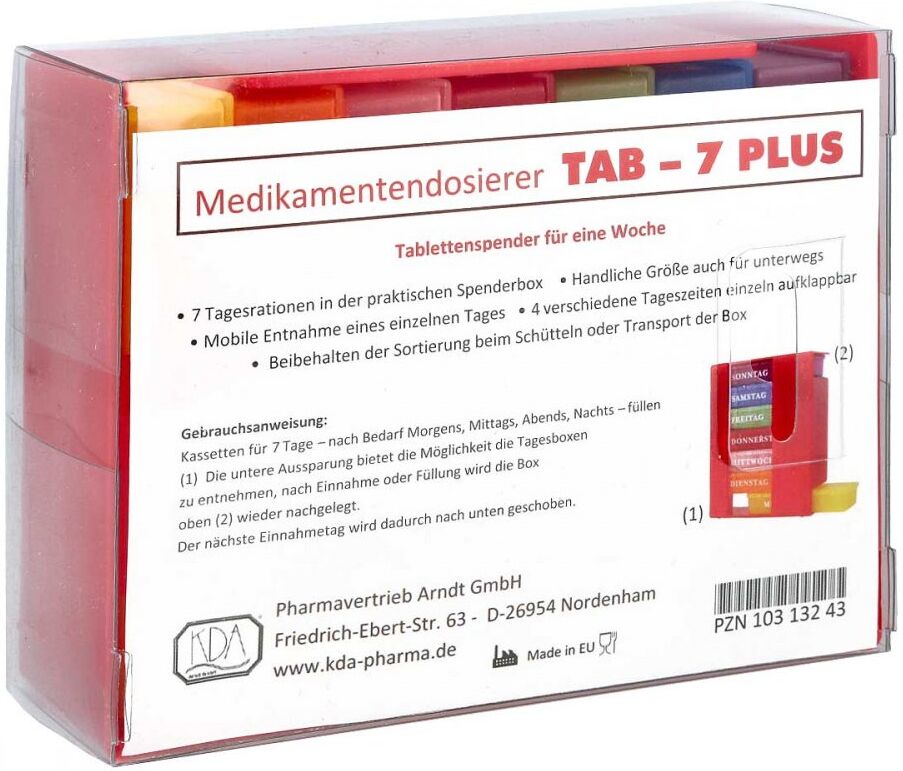 Kda Medikamentendosierer Tab-7 Plus 1stk