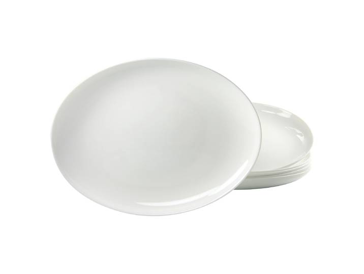 Assiette barbecue Italian Party 33 x 3 x 25cm Blanc/Blanc
