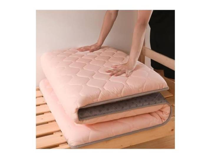 TVANTRUXIS Tatami-Futon-Matratze Grau/Rosa 0,9/1/1,2x2m Schlafzimmer-Campingsofa: Bodennutzung(Pink,1.2x2m(47x79in))