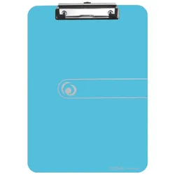 herlitz Klemmbrett easy orga DIN A4 transparent blau