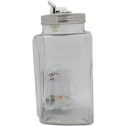 Kilner KIL Getränkespender 3l Glas, Getränkespender, Silber, Transparent