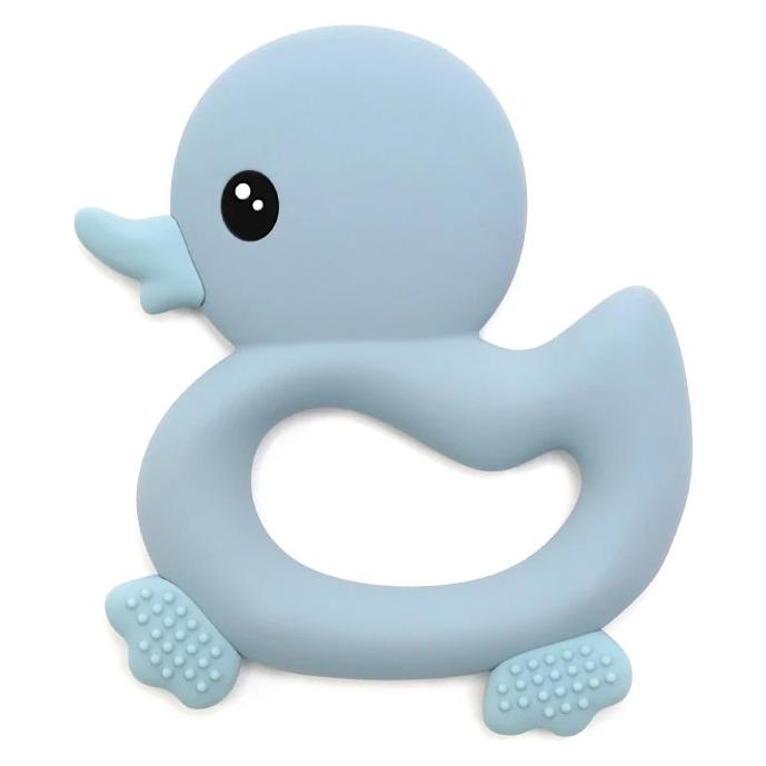 Magni - Teether ring with duck and tactile surfaces - Light Blue (5629) (5629)