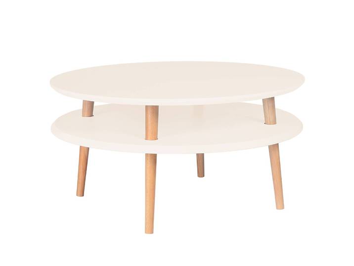 Table basse 70 x 35cm Blanc/Crème