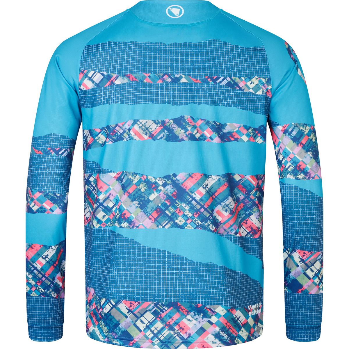 Endura Patchwork LTD Printed Long Sleeve Tee barra blue M R-E5104-M-barra-blue