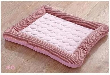 Uplift Essentials Instant Relief Ice Silk Cooling Mat Breathable Summer Sleep Pad For Dogs & Cats pink s