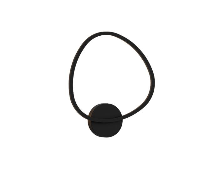 Dimmbare LED Design Wandlampe „Opalis“ Schwarz Schuller