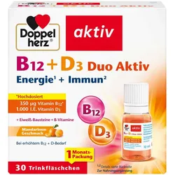 Doppelherz aktiv B12 + D3 Duo Aktiv 30 St Trinkampullen