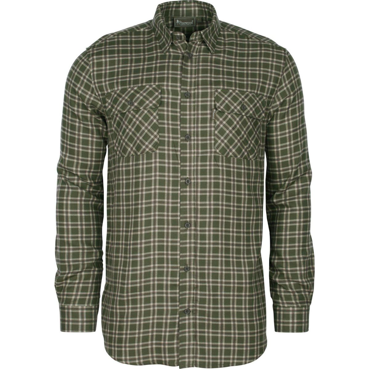 Pinewood Lappland Wool Shirt mossgreen/l.khaki (764) M 1-54330764006