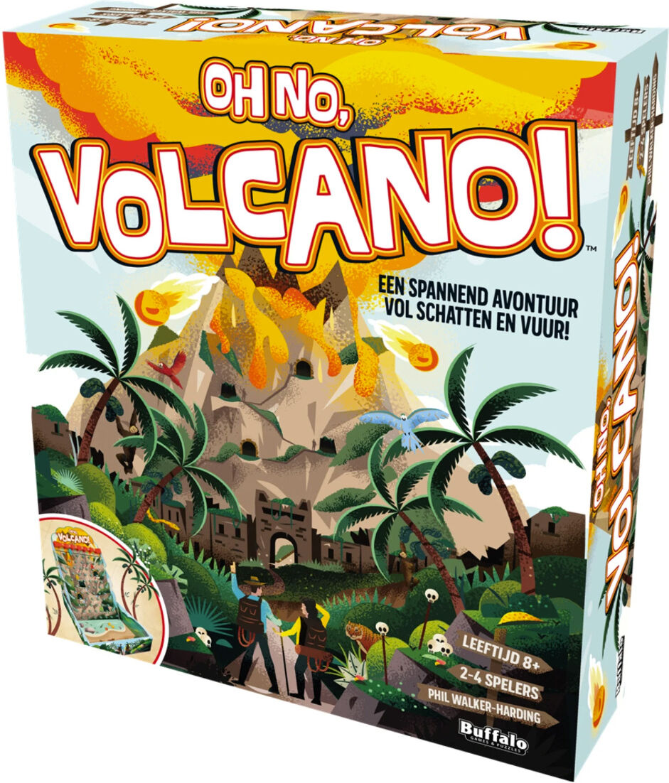 Buffalo Games Oh No, Volcano! Card Game-Nederlands (Diversen) Nieuw