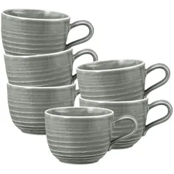 Seltmann Weiden Terra Kaffeetasse 260 ml perlgrau 6er Set