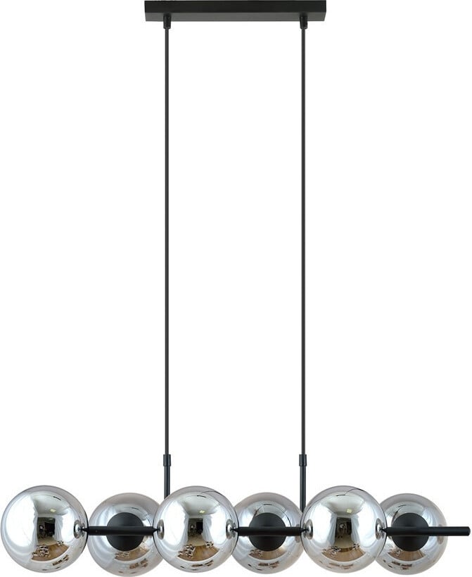 Emibig RORY 6 Hanglamp Kroonluchter - Grafietkleur - Model 1207/6