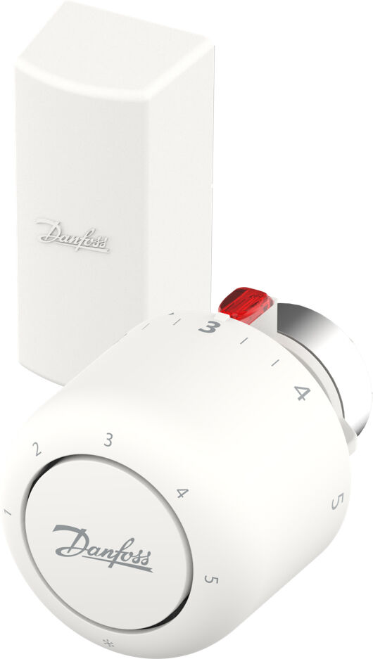 Tête thermostatique Danfoss Aero RA/VL 015G4552, capteur à distance, tube capillaire longueur 0 - 2 m, rempli de gaz, protection antigel