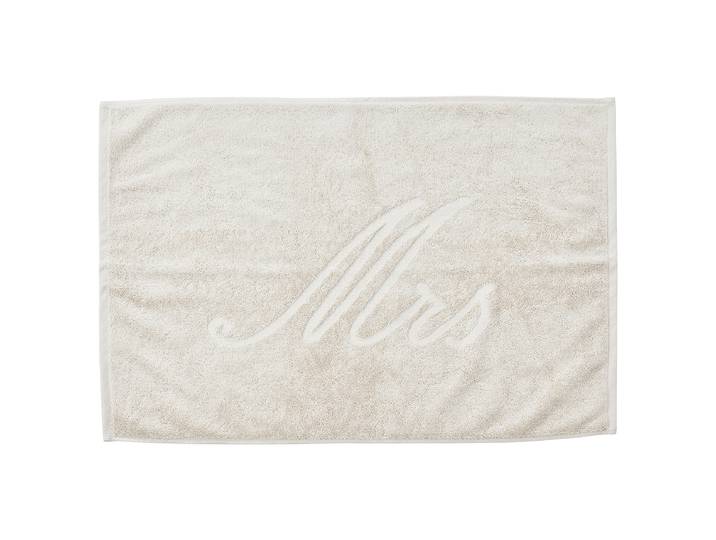 Tapis de bain Mrs 50 x 70cm Beige/Beige