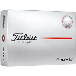Titleist Golfbälle Pro V1x Performance Align 2025 - 12er Pack, weiss/pink