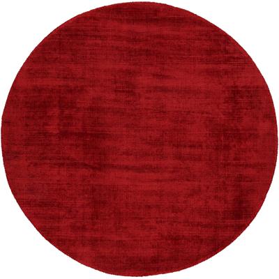 Teppich CARPETFINE "Ava Viskoseteppich", rot, H:13mm Ø:160cm, Viskose, Teppiche, Teppich, Seidenoptik, leichter Glanz, Wohnzimmer