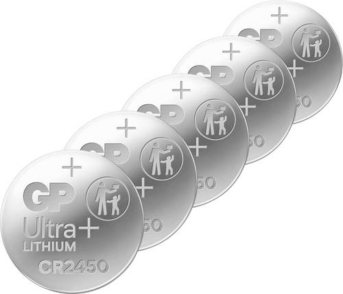 GP Knopfzelle CR2450 3V 5 St. Lithium GPCR2450STD954C5