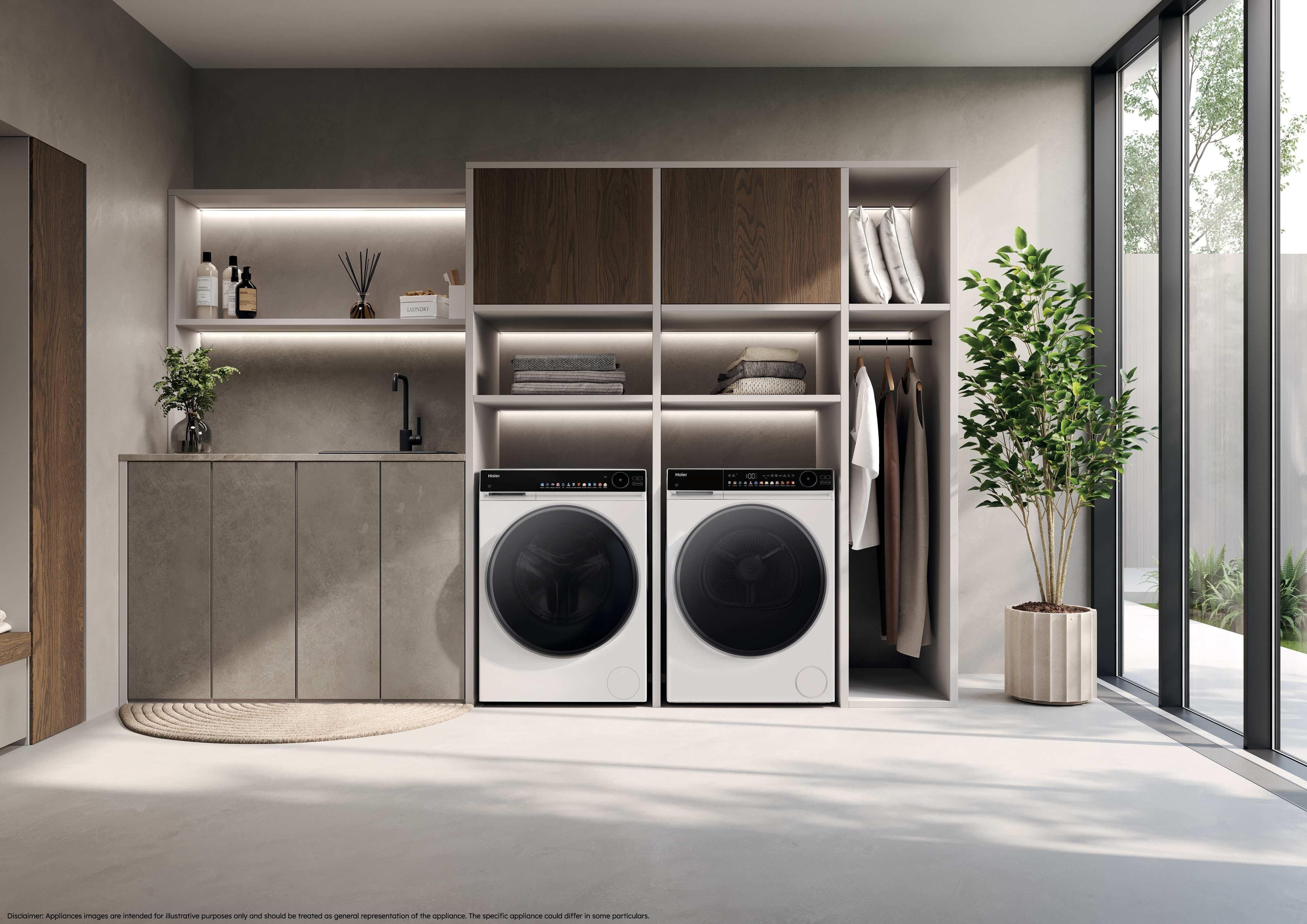 HAIER Wärmepumpentrockner "HD90-B667WU1", Energieeffizienz: B (A-G), weiß, B:59,5cm H:84,5cm T:71cm, Trockner, Smart AI Automatikprogramm & iOn AirFresh