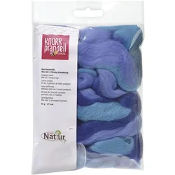 3x Heyda Filzwolle 3-Strang-Mix 50 g, Blau/Türkis
