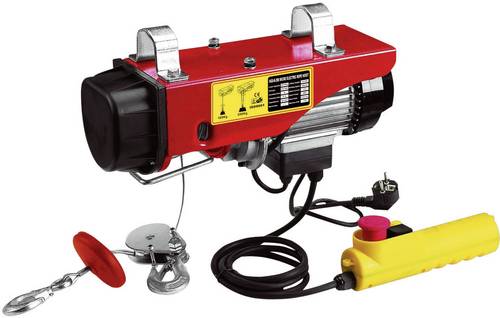 Berger & Schröter 60379 Elektrischer Seilhebezug Tragfähigkeit (mit Umlenkrolle) 250kg Tragfähigkeit (ohne Umlenkrolle) 125kg