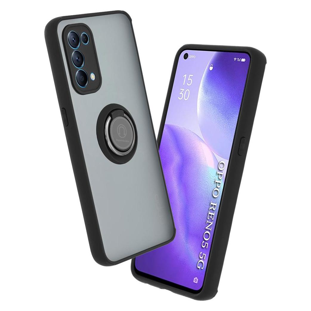 Techsuit - Glinth - Oppo Reno5 5G / Find X3 Lite 5G - Black (Oppo Find X3 Lite 5G, Oppo Reno 5 5G) (56338523)