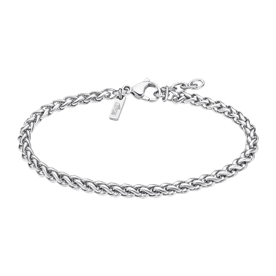 Armband LOTUS "Urban Man", silber (edelstahlfarben), Armbänder, Herren, 20,5cm, Edelstahl, Armband