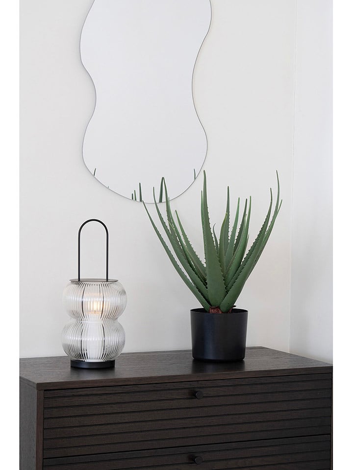 House Nordic Laterne in Transparent/ Schwarz - (H)36 x Ø 16 cm - onesize