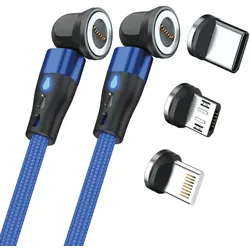 RealPower MagneticCharge2 USB Kabel 1 m Blau