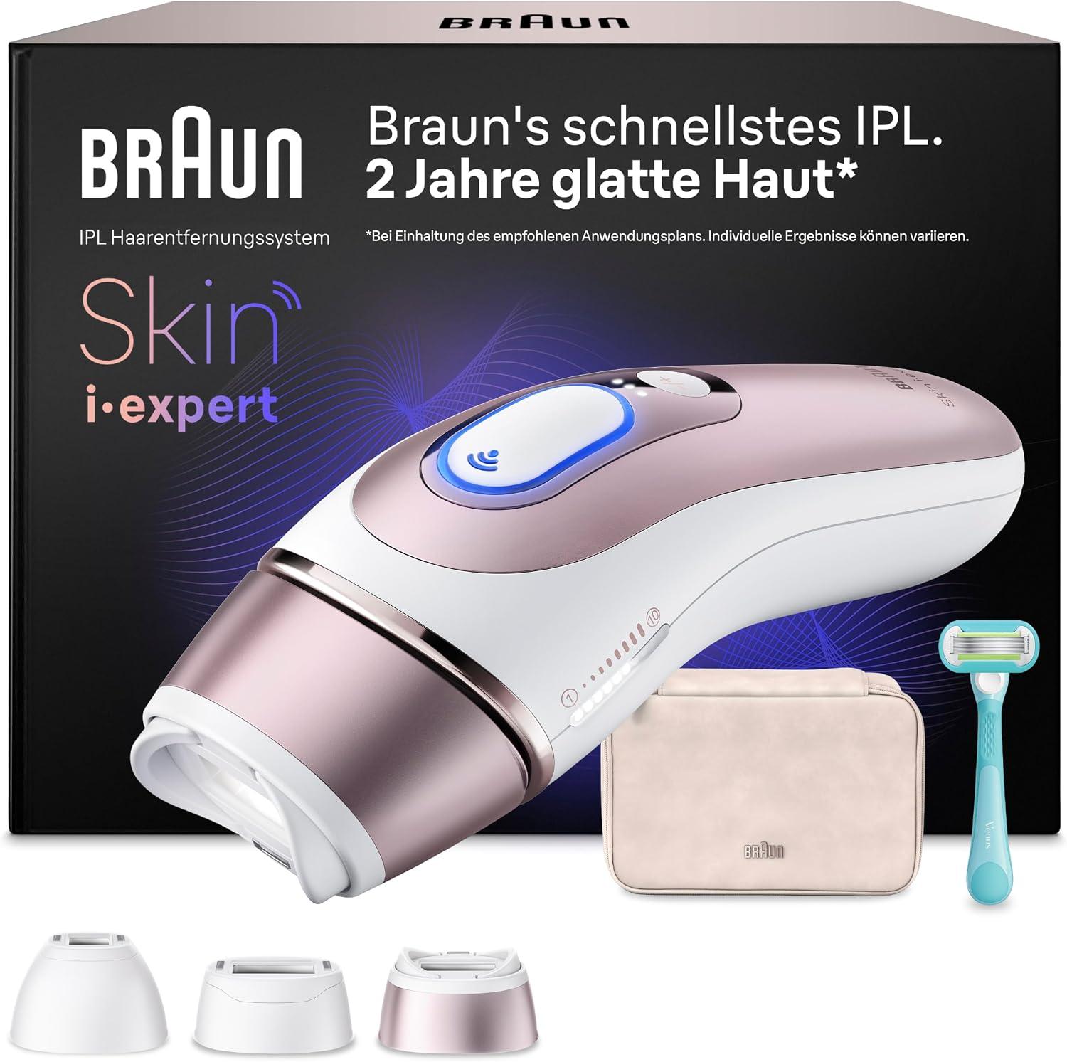 Braun Smart IPL Geräte Haarentfernung Skin i.expert 7, PL7311, Rosegold