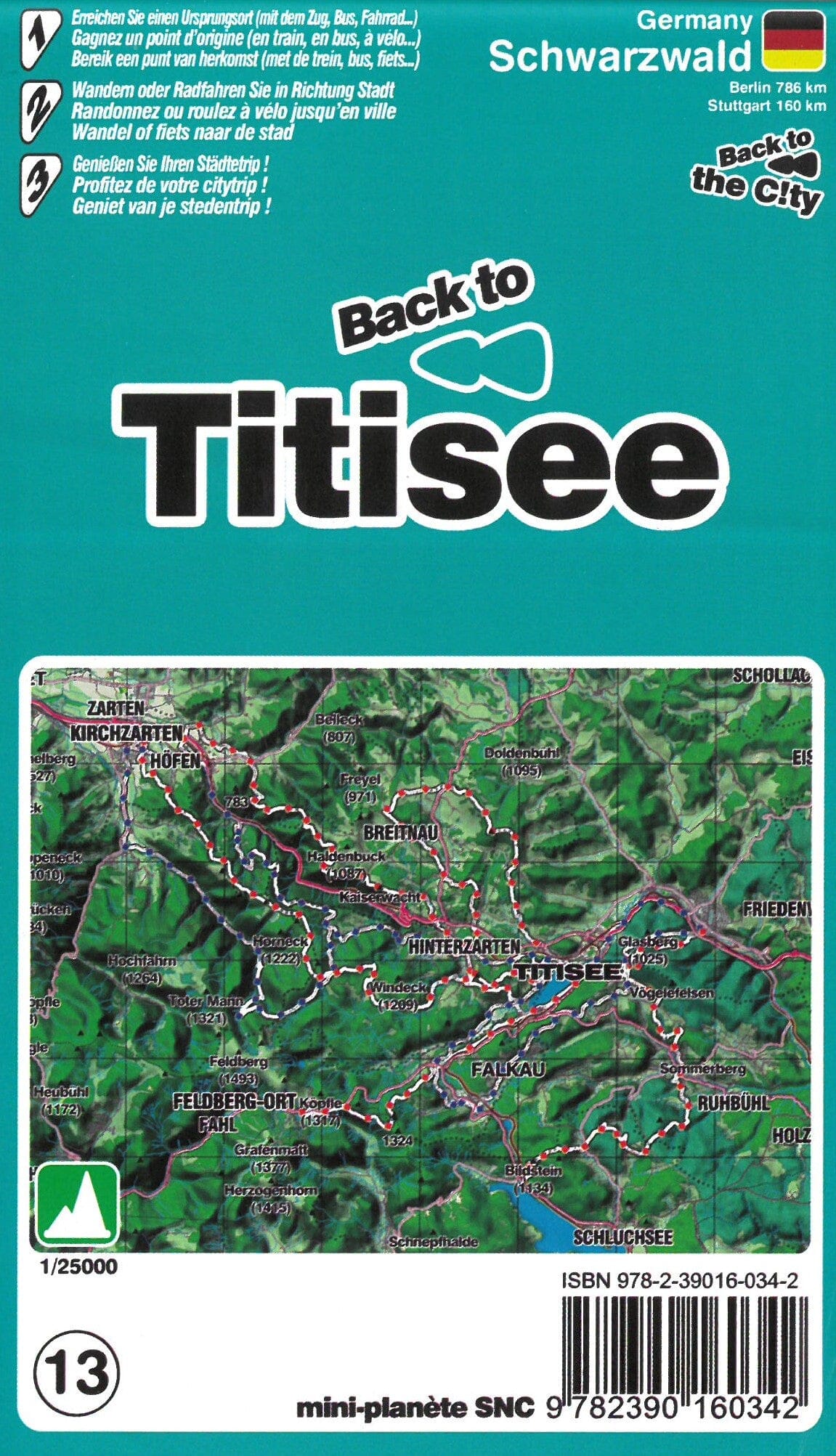 Carte de randonnée - Titisee (Forêt Noire)   Mini Planet
