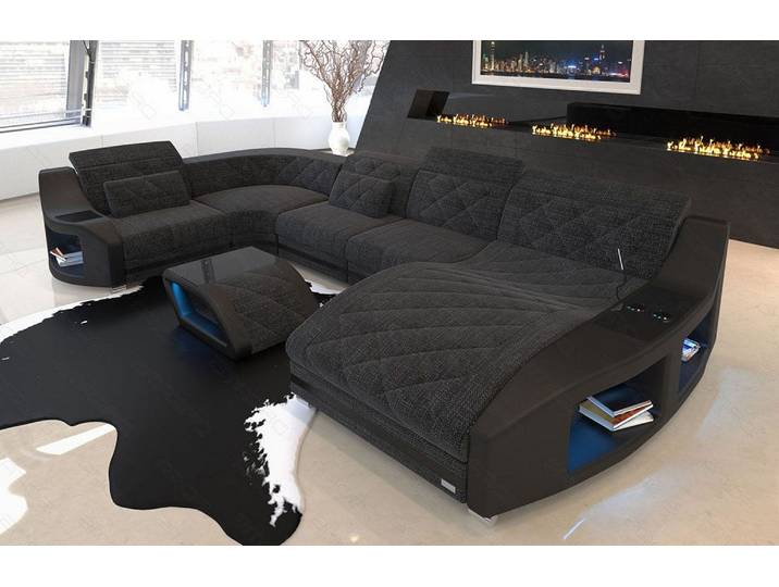 Couchlandschaft Swing U-Form in Stoff