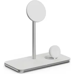 LINQ Connects ProCharge 3in1 (15 W), Wireless Charger, Silber, Weiss