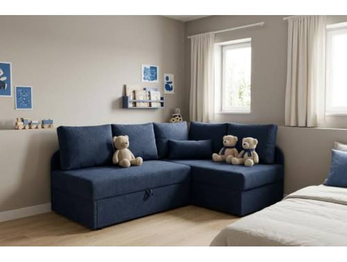 Family Meble Kinder-Schlafsofa Denis Angel mit Bettkasten, ausziehbar – Variante Angel 16