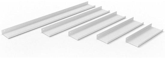 Marseille Metalen Wandplank Wit - Drijvende Wandplank voor Badkamer, Woonkamer of Kantoor