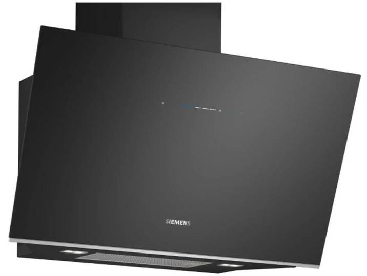 Siemens LC91KLT60 IQ700 wandafzuigkap, 90 cm, glas, zwart