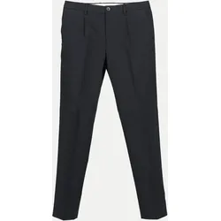 Chino DAVIDE m. Bundfalte Schwarz 54